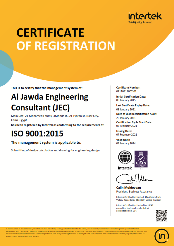 Egypt ISO Certification 2024